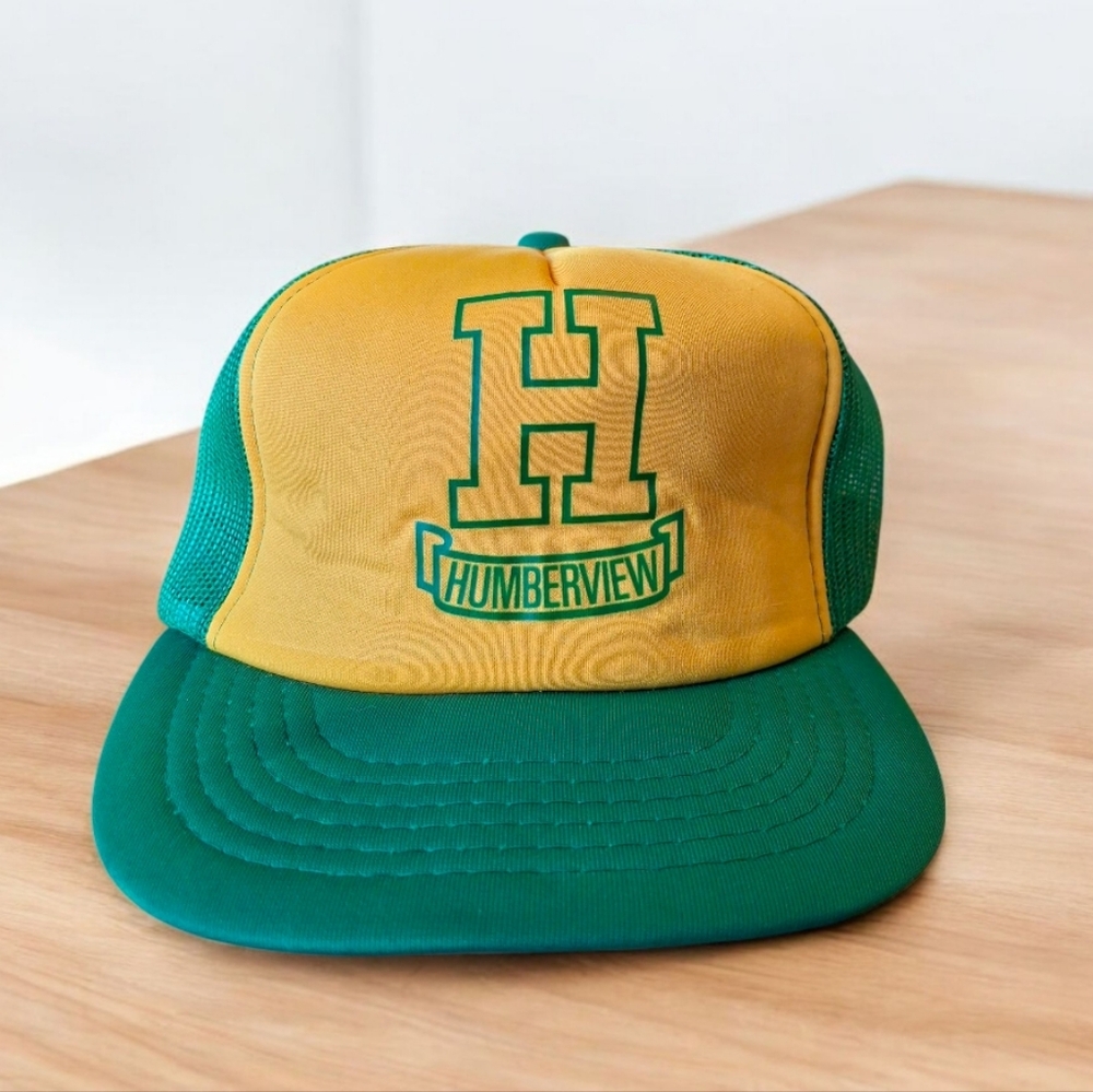 NEW Vintage Yellow and Green Humberview Trucker Snapback Hat